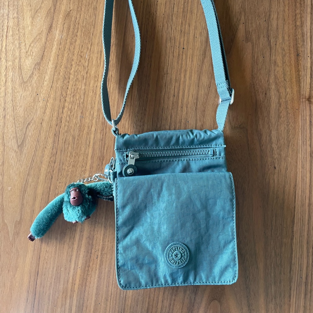 Kipling El Dorado Crossbody Shoulder Strap Mini Bag Dark Teal